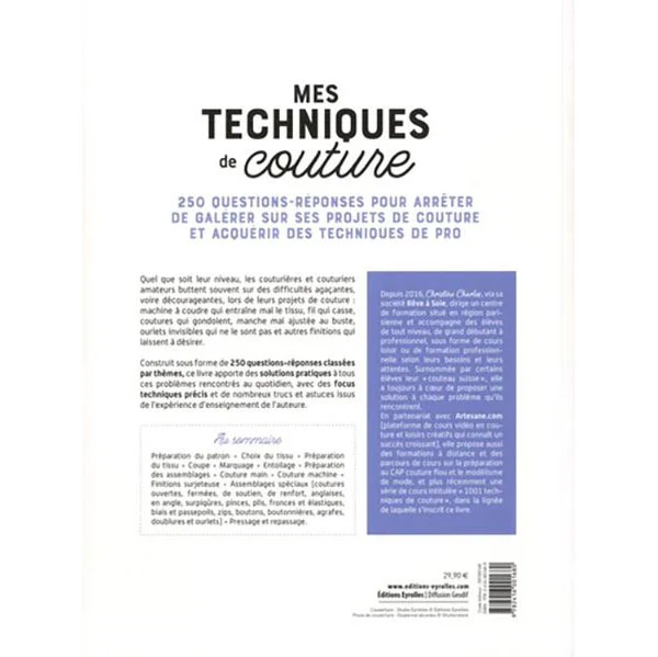 Mes techniques de couture, pour que plus rien ne vous arr��te<br> Christine Charles