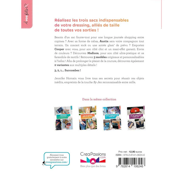 Cr��ez vos sacs indispensables en trois tutos !<br> Jennifer Hornain