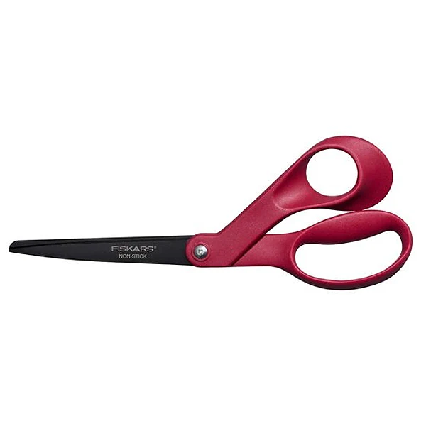 Ciseaux stickers Fiskars<br> Rouge cerise 21 cm