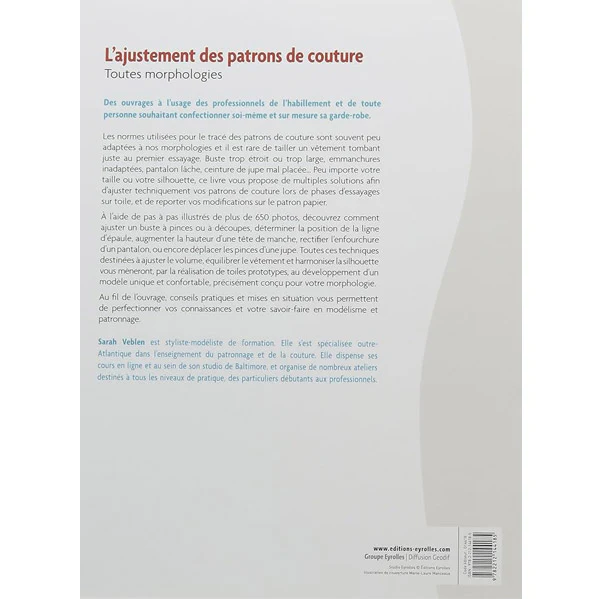 L'ajustement de patrons de couture<br> Sarah Veblen