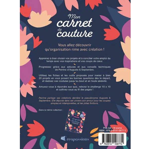 Mon carnet de couture<br> Auguste Et Septembre