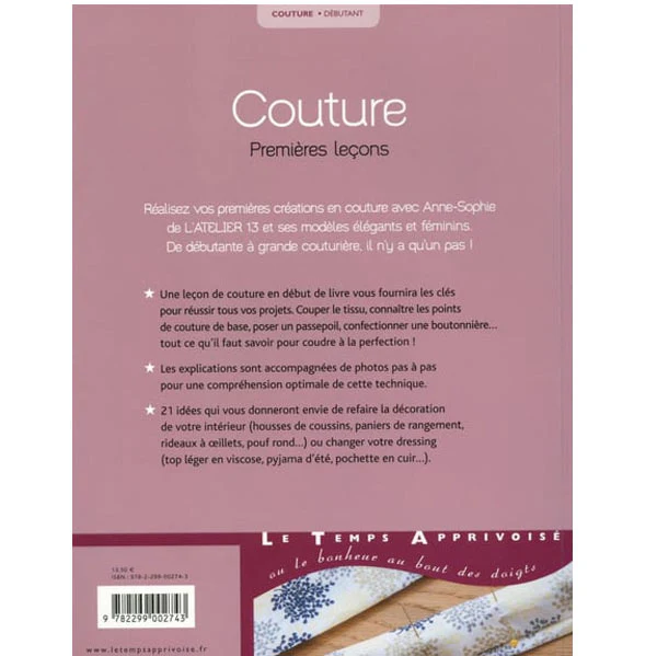 Couture premi��res le?ons<br> Atelier 13