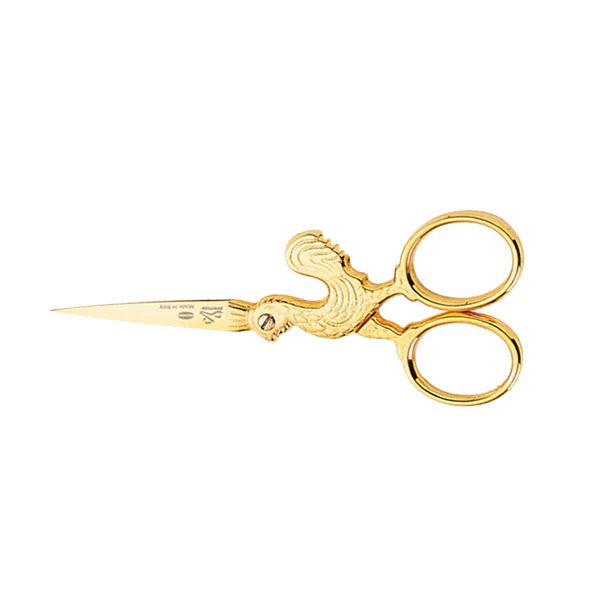 Ciseaux broderie Coq<br> Or 9,5cm