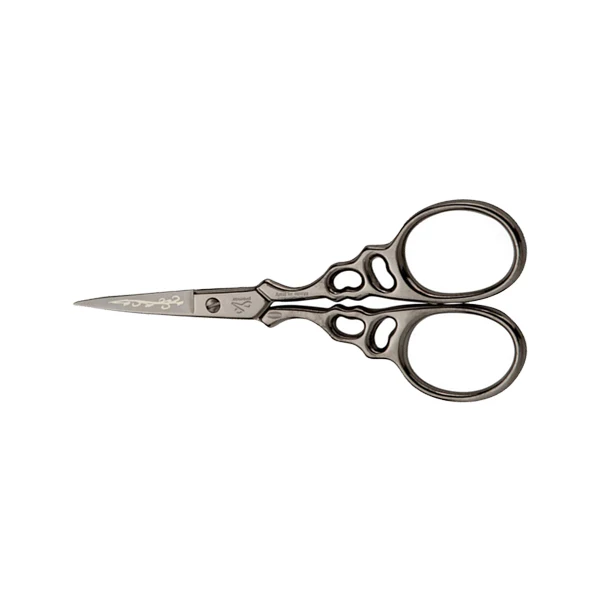 Ciseaux broderie Arabesque<br> Argent Noir 9cm