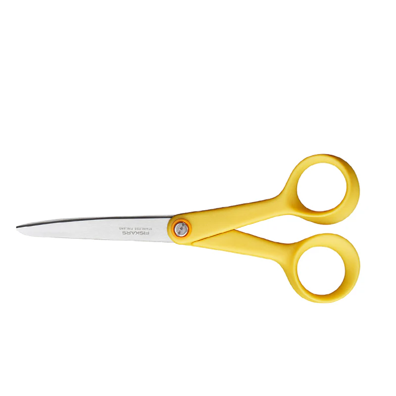 Ciseaux couture Fiskars<br> Jaune 17 cm