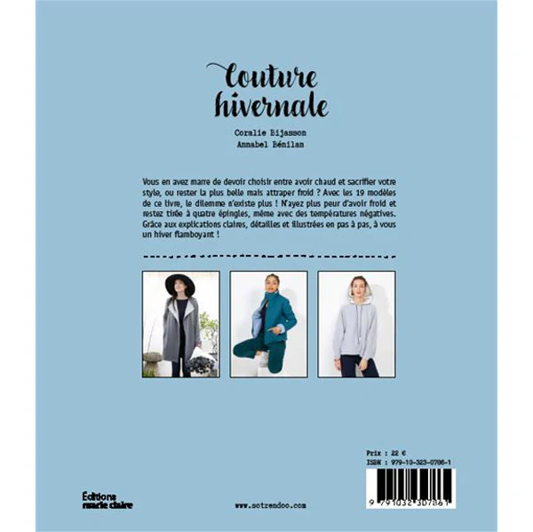 Couture hivernale 19 projets chauds et confortables<br> Coralie Bijasson, Annabel B��nilan