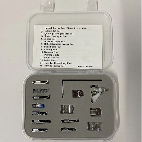 Kit pied de biche 15 pi��ces<br> Juki