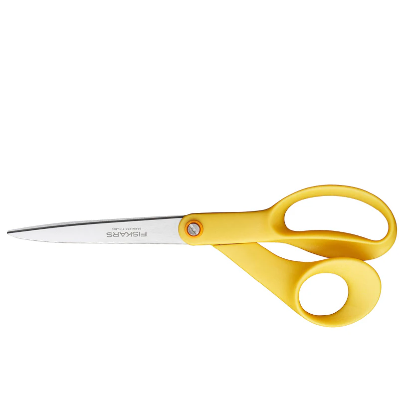 Ciseaux couture Fiskars<br> Jaunes 21cm