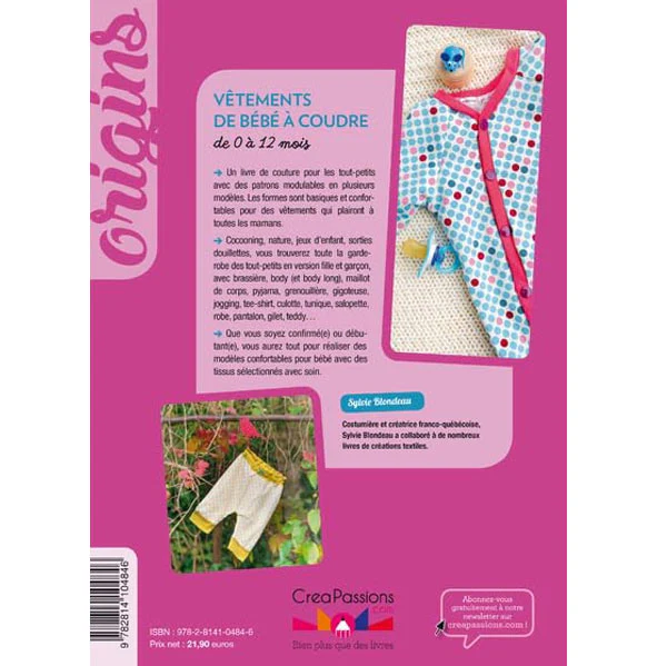 V��tements de b��b�� �� coudre - de 0 �� 12 mois<br> Sylvie Blondeau