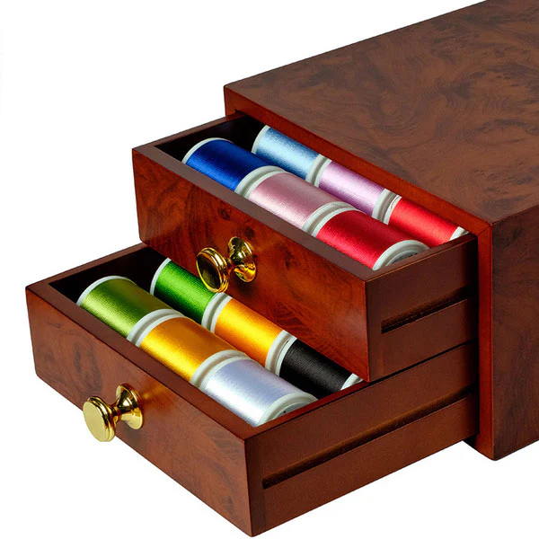 Coffret de fils �� broder<br> Madeira Rayon n��40<br> 1000m x30