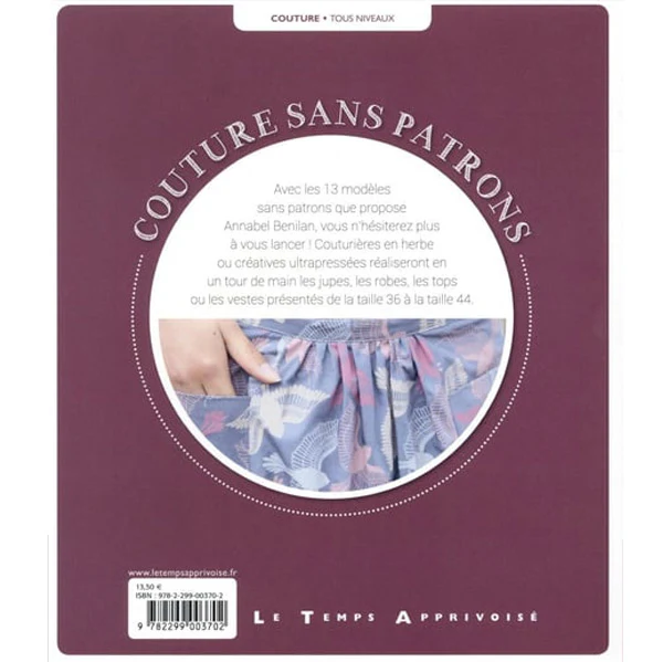 Couture sans patrons<br> Annabel Benilan