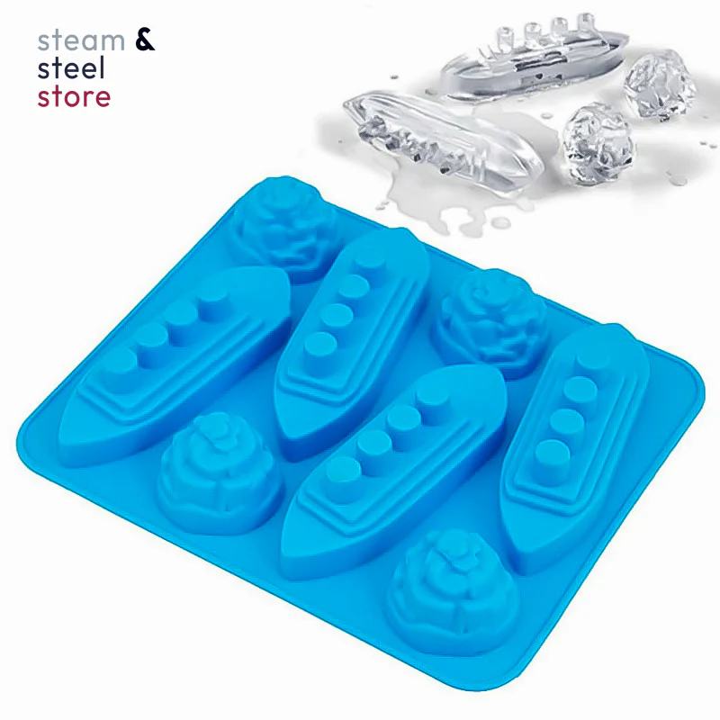 Titanic Shaped Ice Cube Tray For Party Drinks