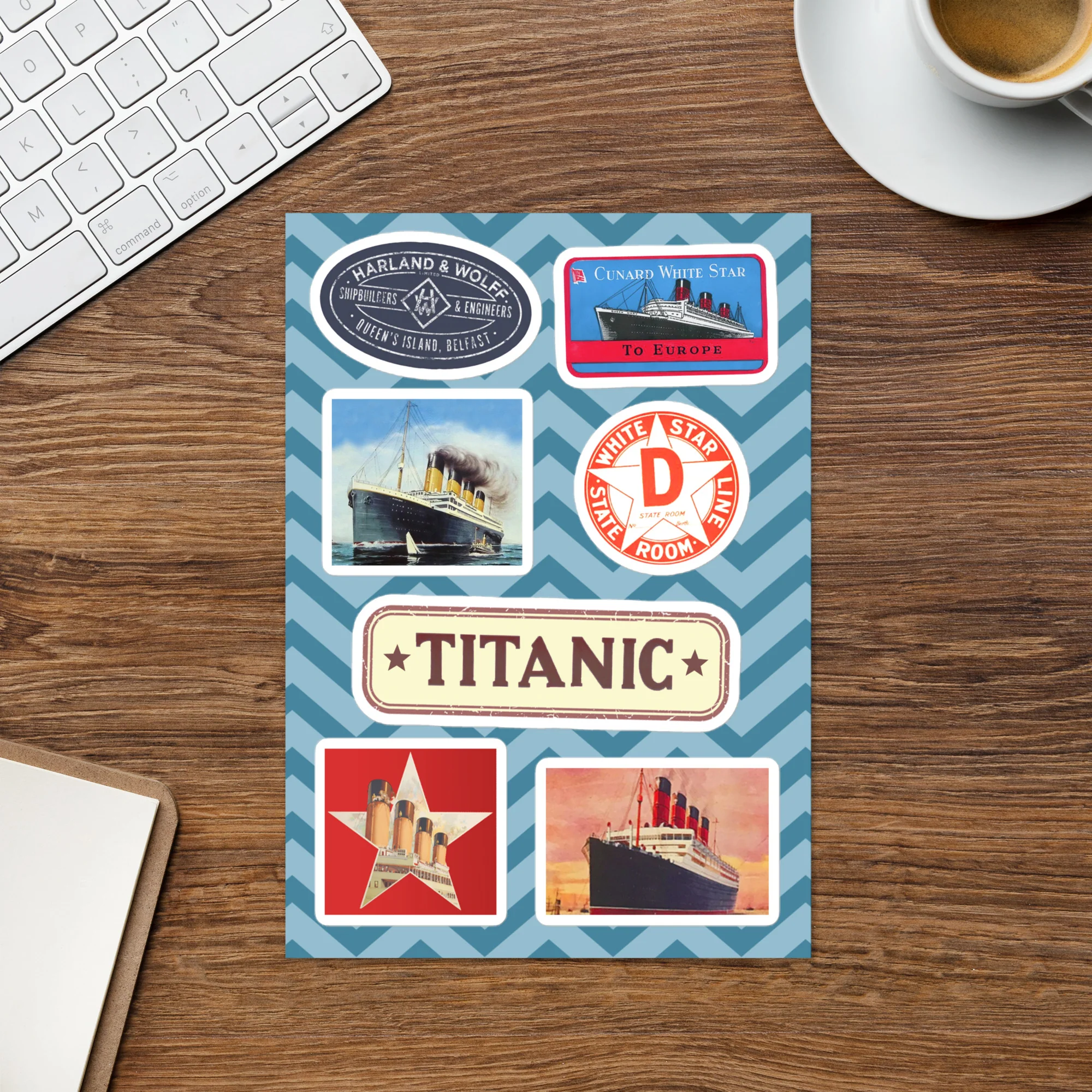Ocean Liners Sticker sheet