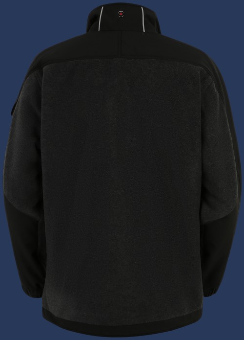 Jet-Jacke MicroFleece, Melange/Schwarz - Wellensteyn Outlet