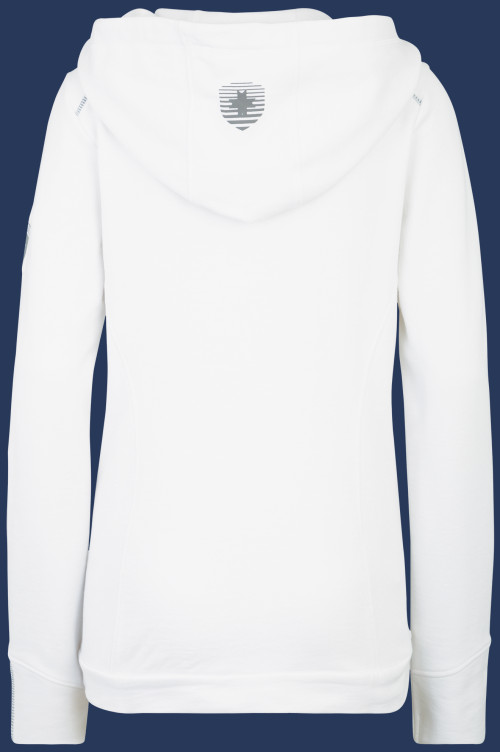Yacht Hoodie Lady French Terry 400, White - Wellensteyn Outlet
