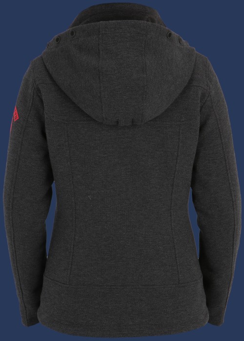 Florida Lady TechChesSweat, Darkgreymelange/Red - Wellensteyn Outlet