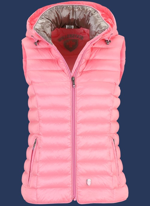 Italy Vest Hood MoShiHiTec, Lipstickrose - Wellensteyn Outlet