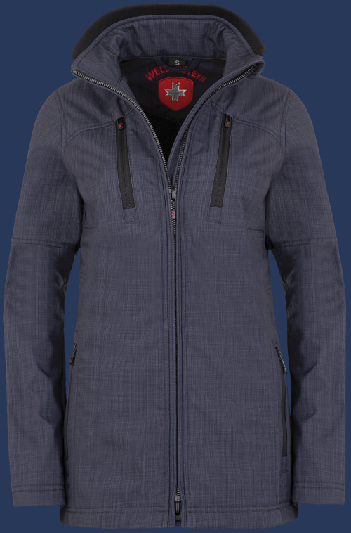 Sprinter Lady MelaCroSoftshell, Navycheck - Wellensteyn Outlet