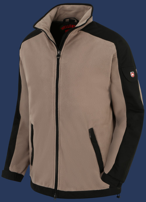 Jet-Jacke MicroFleece, Basalt/Schwarz - Wellensteyn Outlet