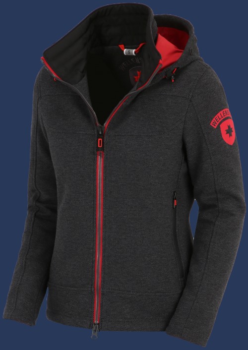 Florida Lady TechChesSweat, Darkgreymelange/Red - Wellensteyn Outlet