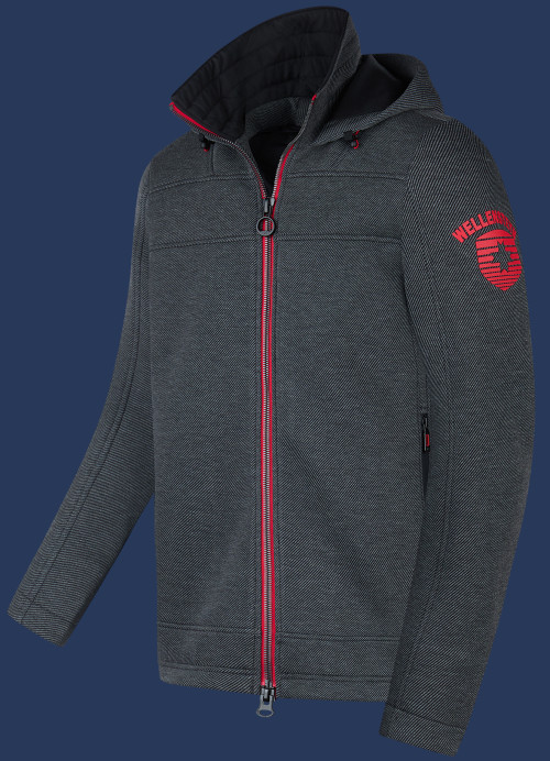 Florida Men ScuWiLiHiTec, Darkgreymelange/Red - Wellensteyn Outlet