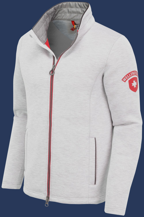 Tampa Men ScubaDotSweat, Lightgreymelange/Red - Wellensteyn Outlet