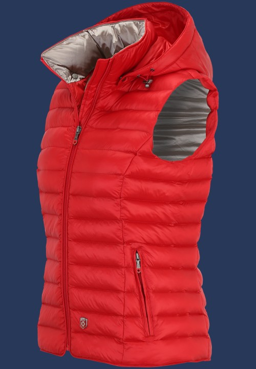 Italy Vest Hood MoShiHiTec, Red - Wellensteyn Outlet