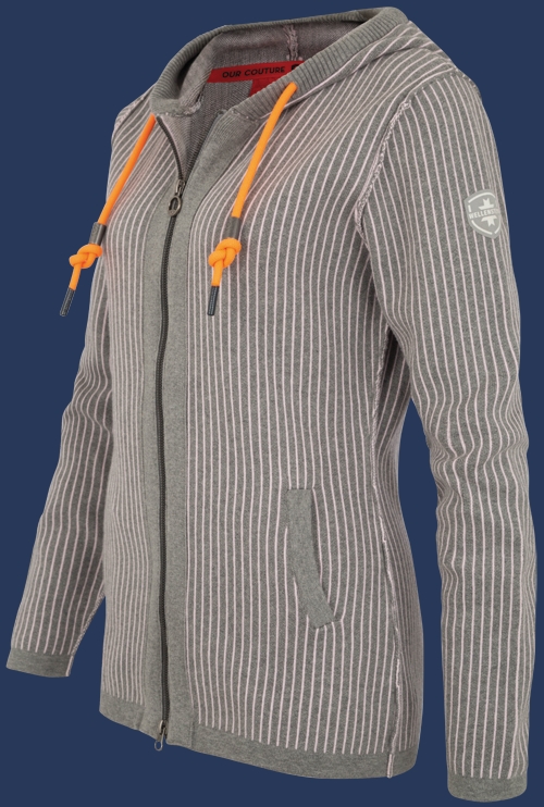 Damen Jacke 002 KoNitK, Ashgrey/Superpink - Wellensteyn Outlet