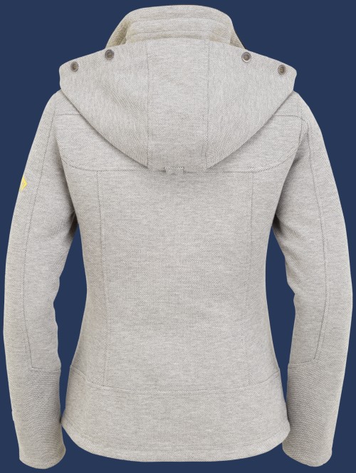 Florida Lady TechChesSweat, Lightgreymelange/Yellow - Wellensteyn Outlet