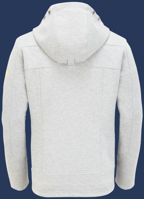 Florida Men TechChesSweat, Lightgreymelange/Yellow - Wellensteyn Outlet