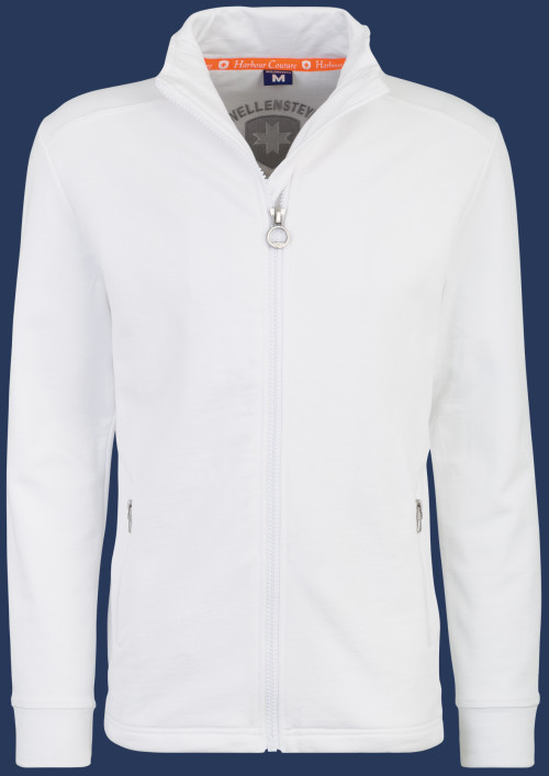 Yacht Jacket Men French Terry 400, White - Wellensteyn Outlet