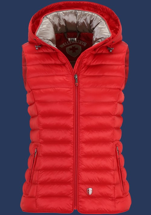 Italy Vest Hood MoShiHiTec, Red - Wellensteyn Outlet