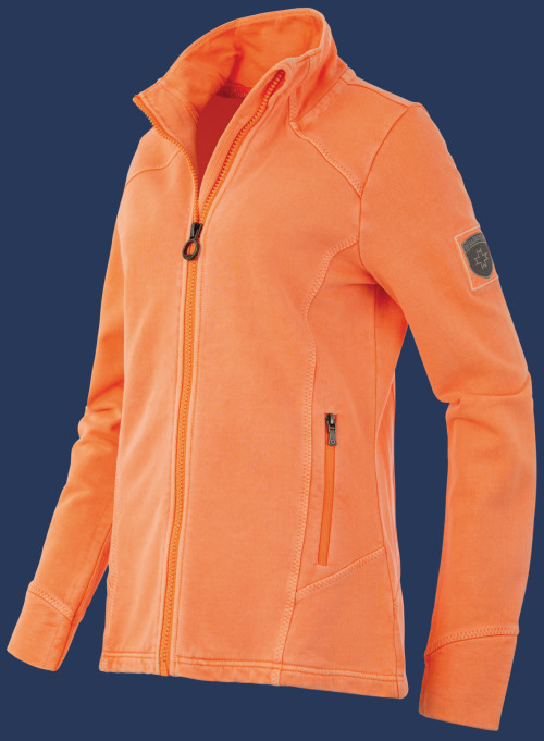Yacht Jacket Lady French Terry 400, Neonpeach | Wellensteyn Outlet Store - Wellensteyn Outlet