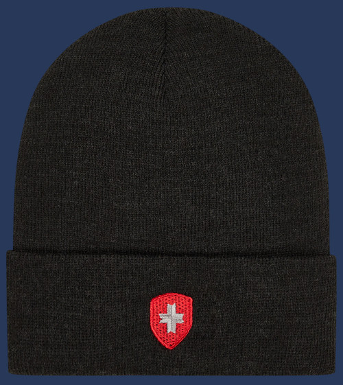 Hafenmütze Classicstrick, Anthracite/Rot/Silver - Wellensteyn Outlet