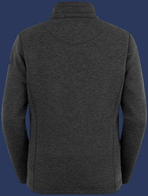 Tampa Men ScubaDotSweat, Darkgreymelange/Black - Wellensteyn Outlet