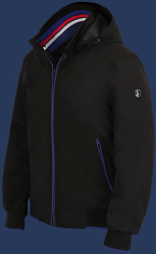 College HiDansAirTec, Black/Royalblue - Wellensteyn Outlet