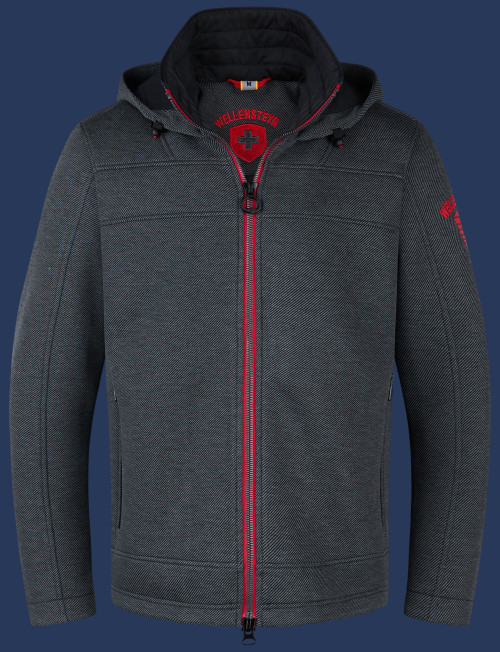 Florida Men ScuWiLiHiTec, Darkgreymelange/Red - Wellensteyn Outlet