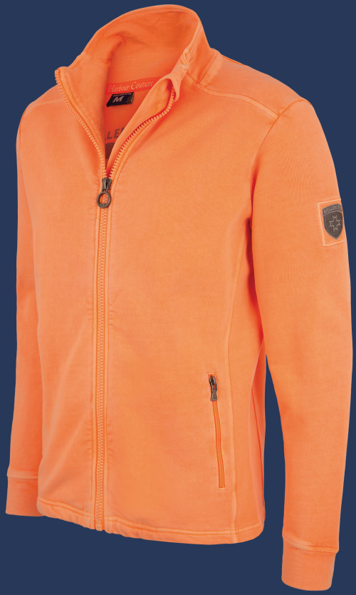 Yacht Jacket Men French Terry 400, Neonpeach - Wellensteyn Outlet