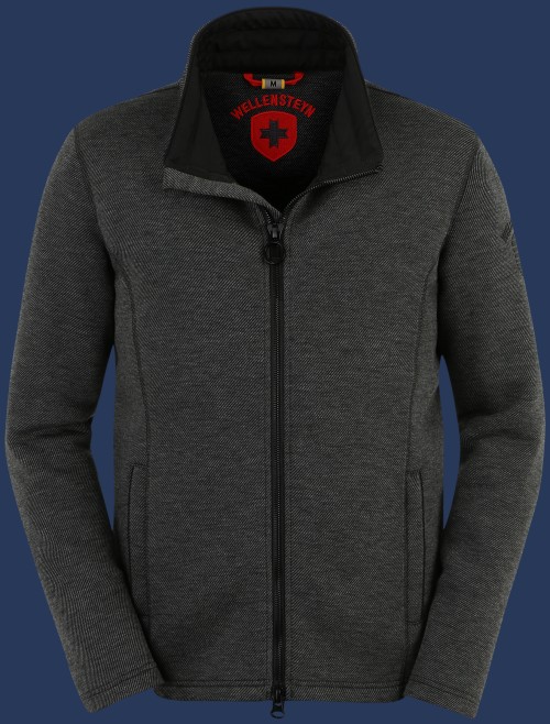 Tampa Men ScubaDotSweat, Darkgreymelange/Black - Wellensteyn Outlet