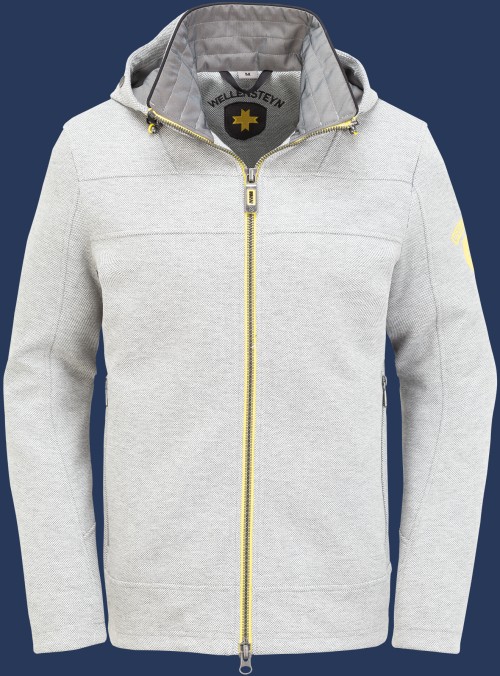 Florida Men TechChesSweat, Lightgreymelange/Yellow - Wellensteyn Outlet