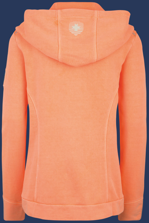 Yacht Hoodie Lady French Terry 400, Neonpeach - Wellensteyn Outlet