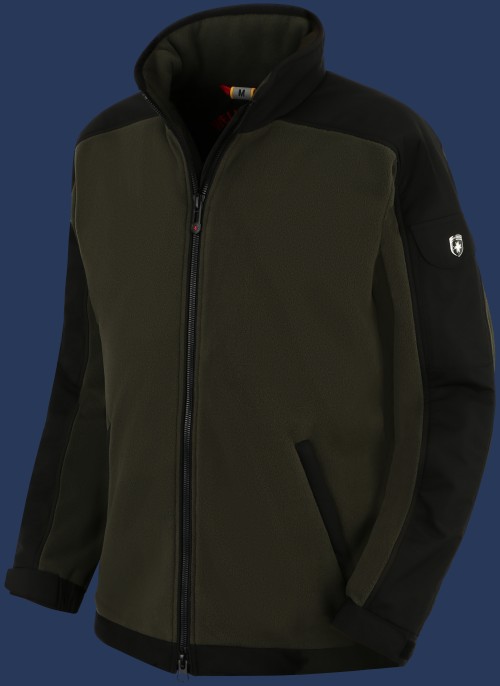 Jet-Jacke MicroFleece, Hunter/Schwarz - Wellensteyn Outlet