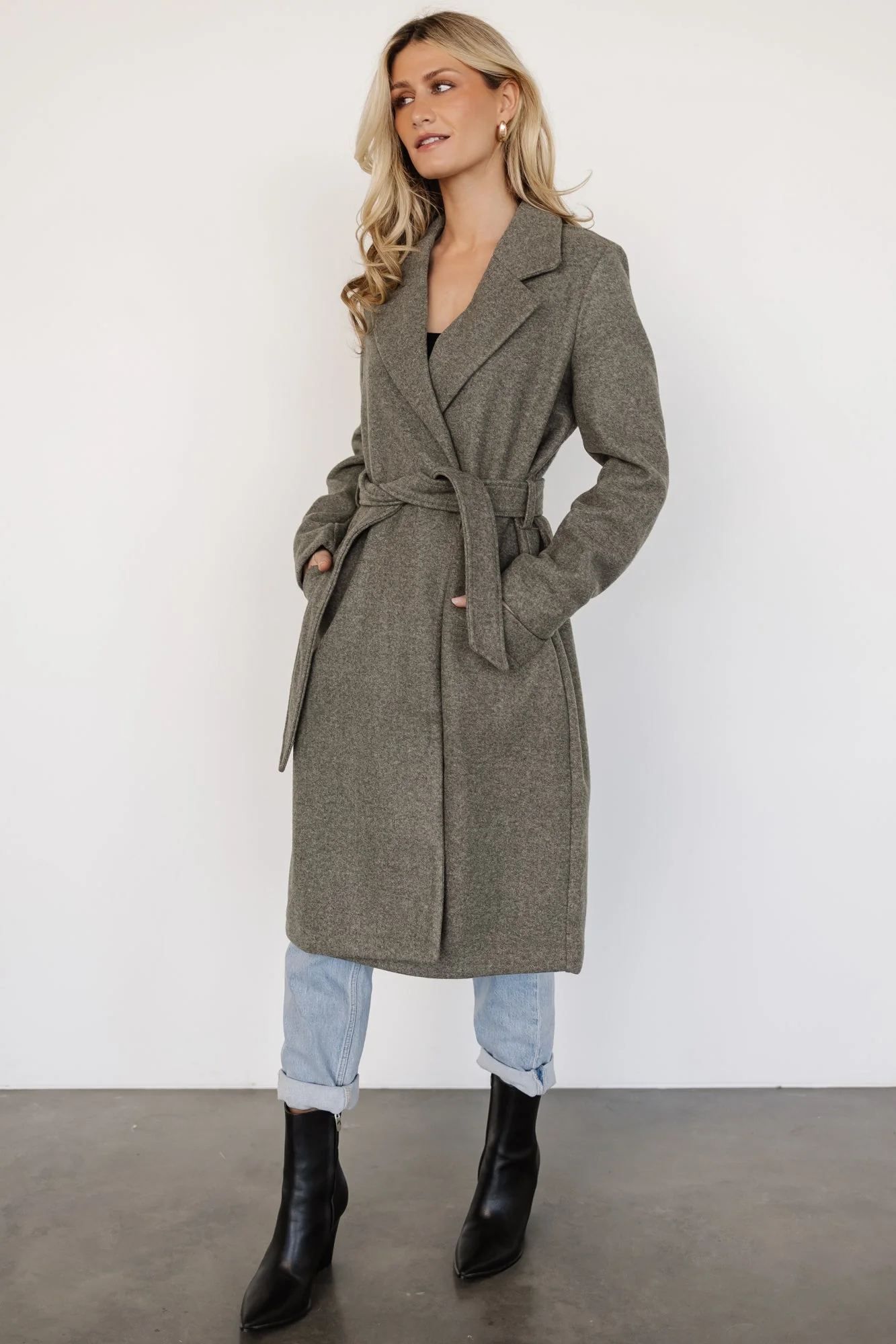 Valdez Long Coat | Olive