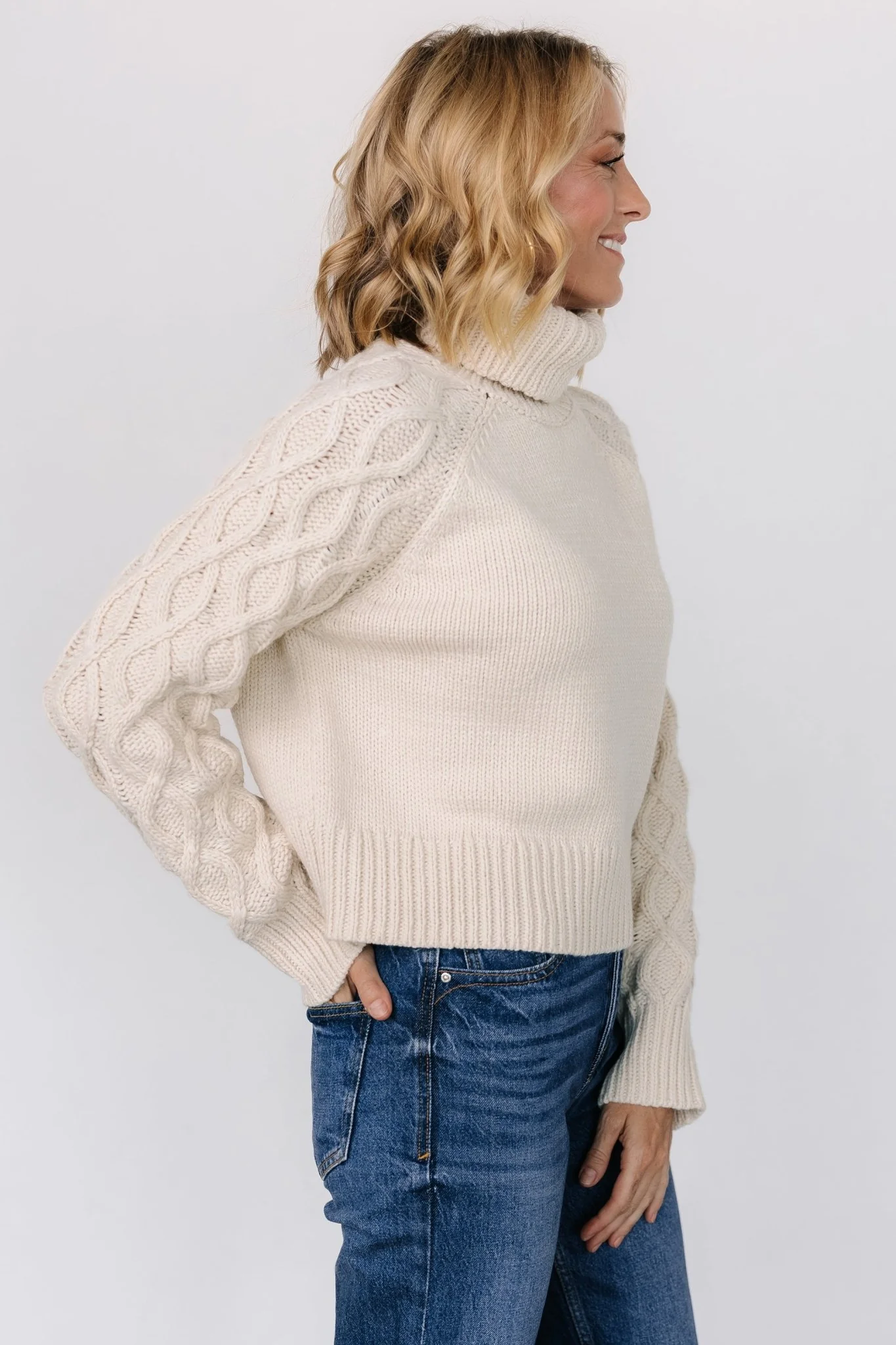 Vonn Turtleneck Sweater | Ivory