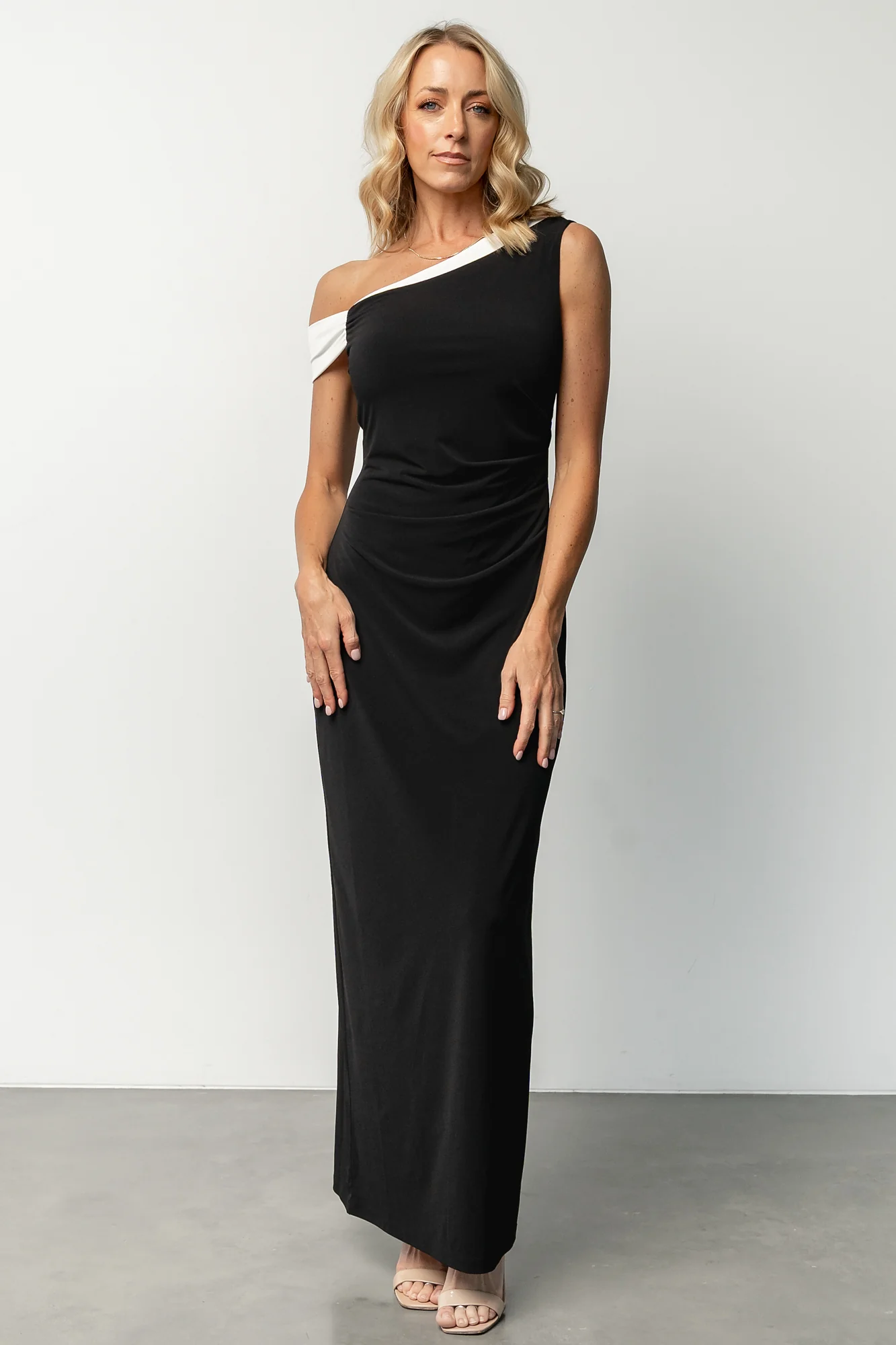 Valena Maxi Dress | Black + Ivory