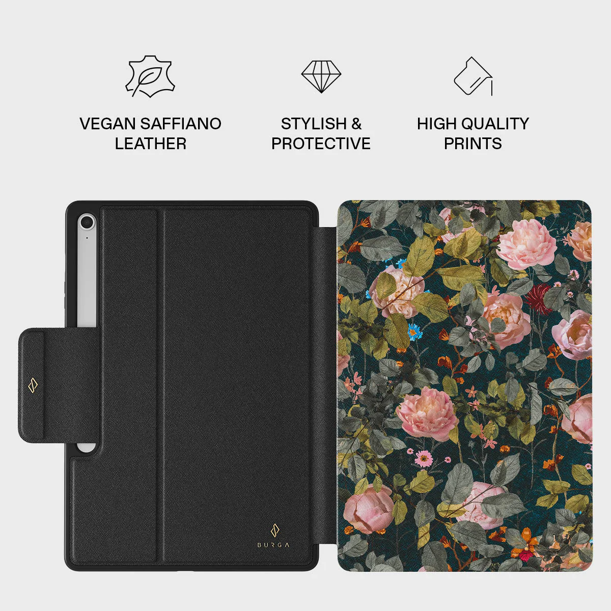 Bloomy Garden - Vintage Samsung Galaxy Tab S10+ FE Case