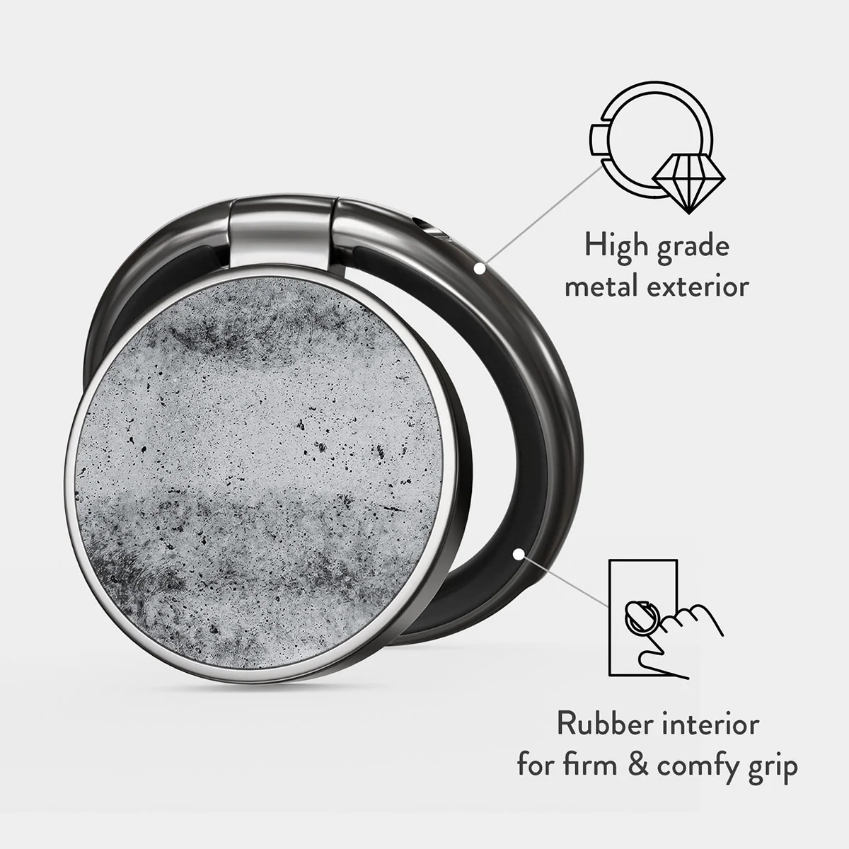 Concrete Jungle - Adhesive Ring Holder