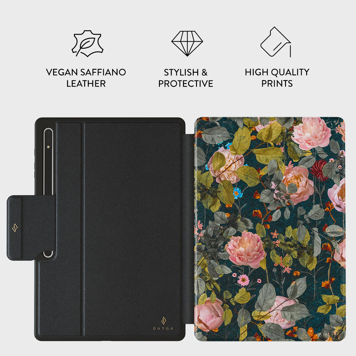 Bloomy Garden - Vintage Samsung Galaxy Tab S9 Ultra Case