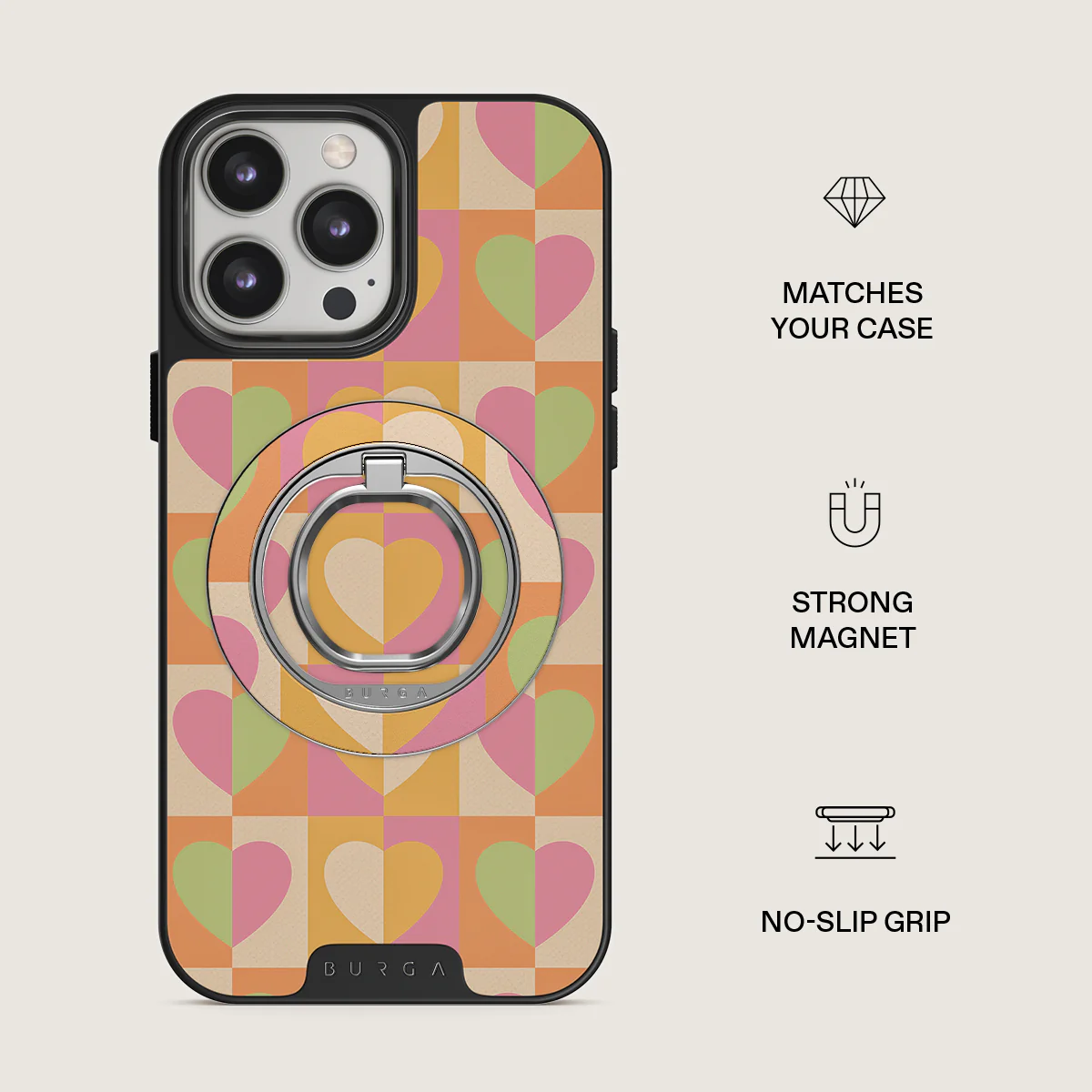 Summer Love - Heart Magnetic Ring Holder