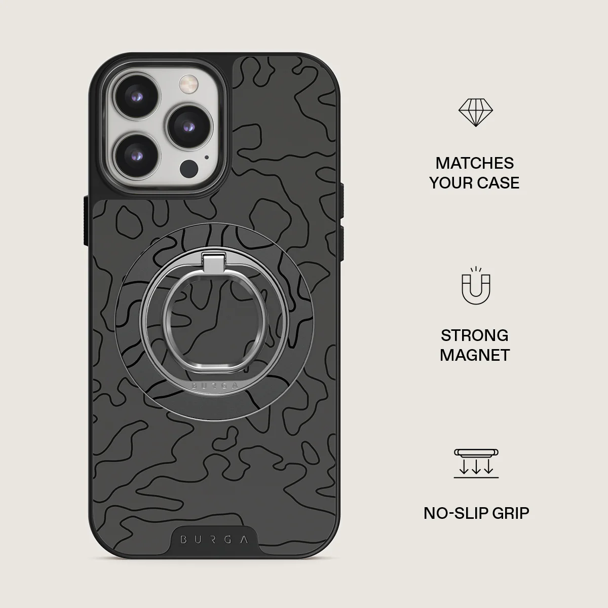 Black Rock - Magnetic Ring Holder